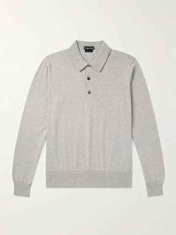 TOM FORD Long Sleeve Polo Shirts for Men | MR PORTER TOM FORD Long Sleeve Polo Shirts for Men | MR PORTER