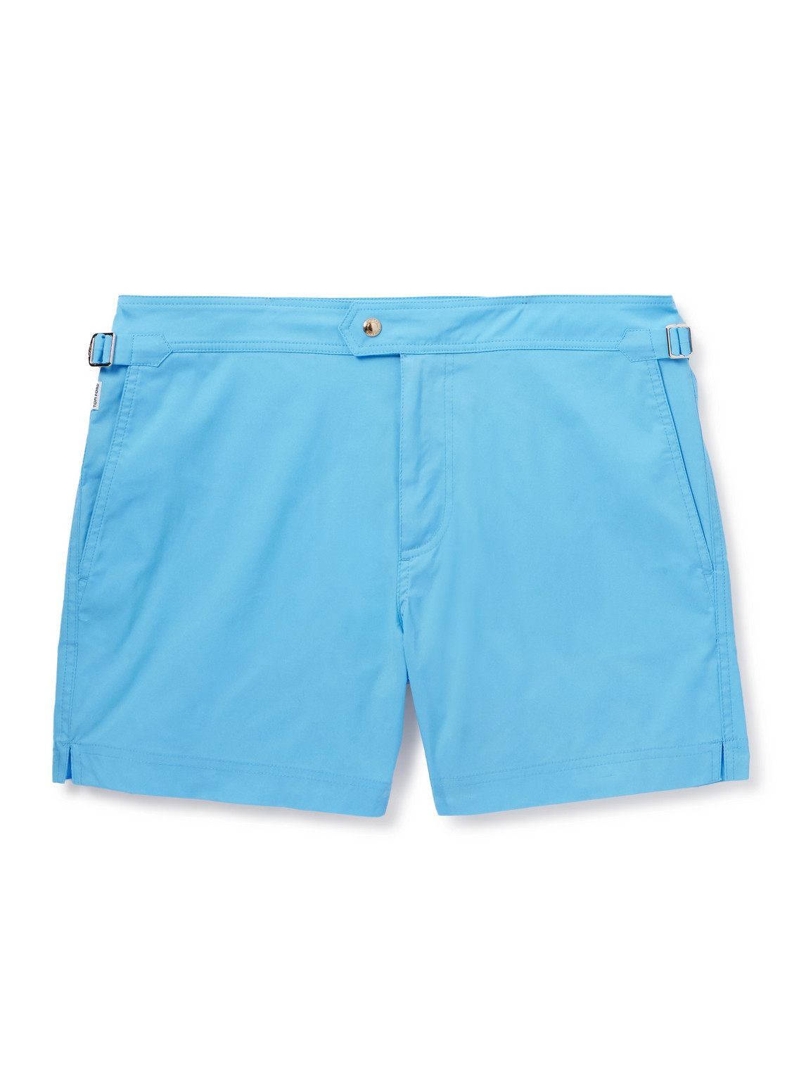 Tom Ford Slim-fit Short-length Swim Shorts In Blue