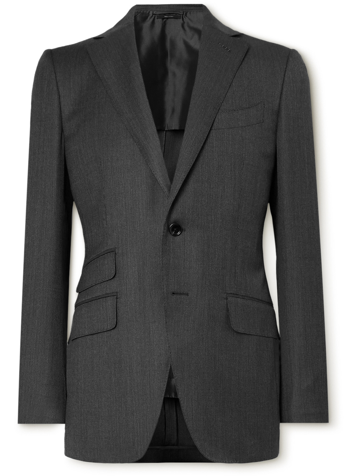 O'Connor Birdseye Textured-Wool Suit Jacket