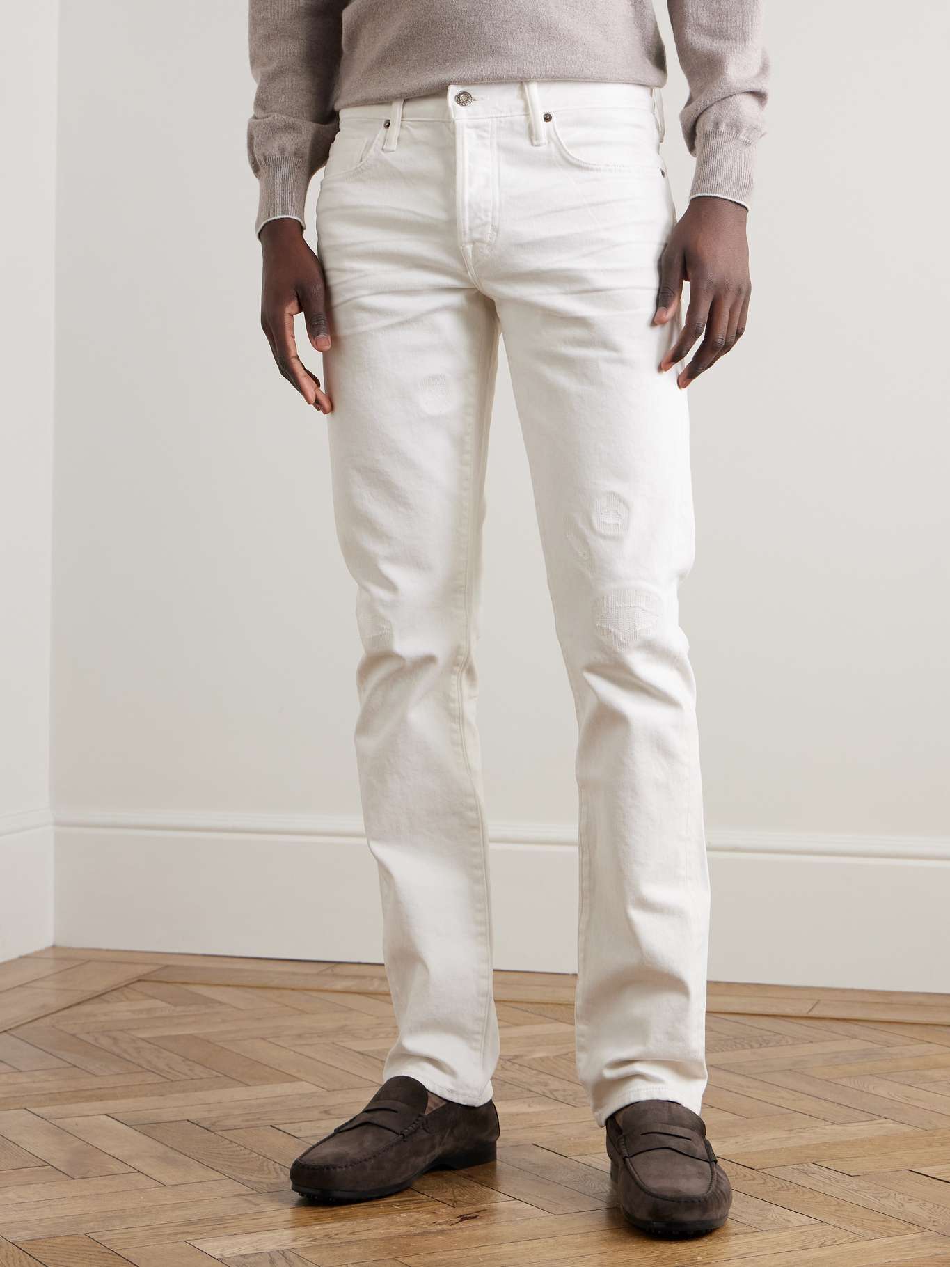 TOM FORD Slim-Fit Straight-Leg Selvedge Jeans for Men | MR PORTER