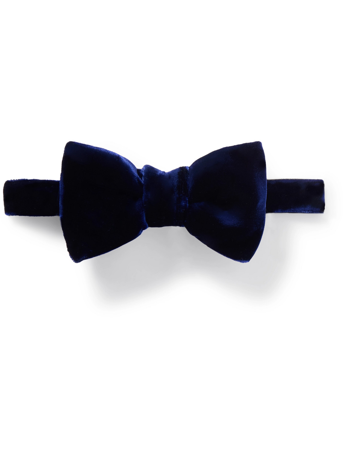 Tom Ford Pre-tied Cotton-velvet Bow Tie In Blue