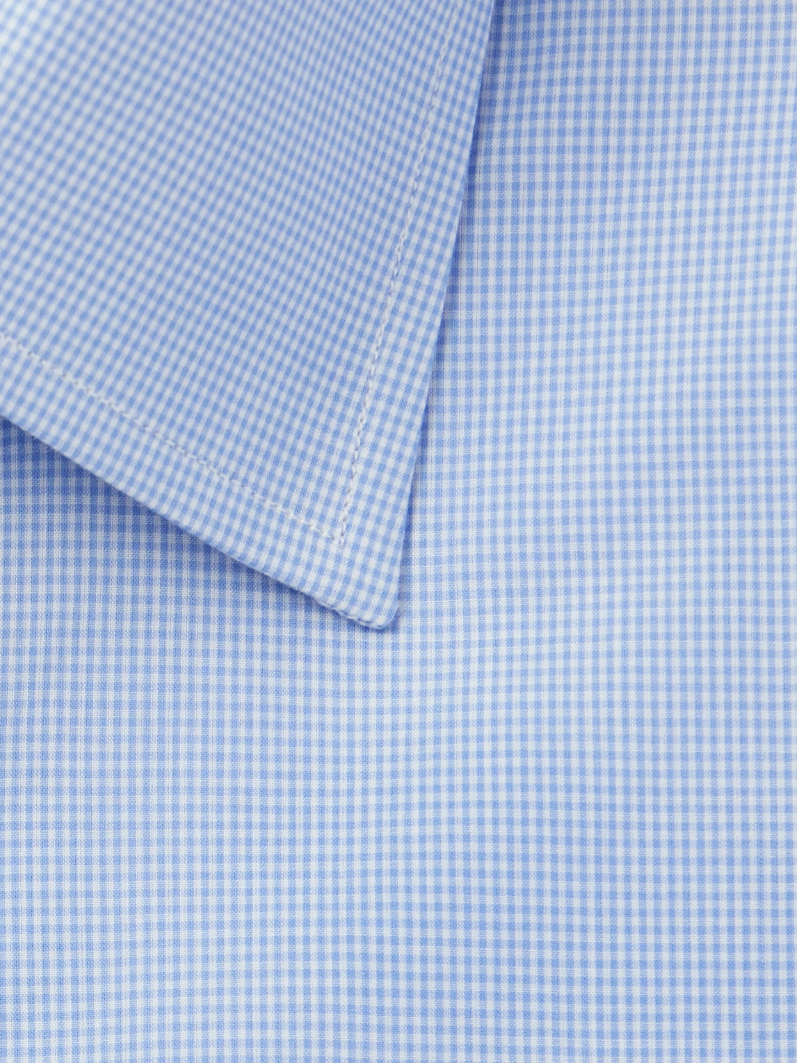 Tom Ford Slim-fit Cutaway-collar Checked Cotton-poplin Shirt In Blue