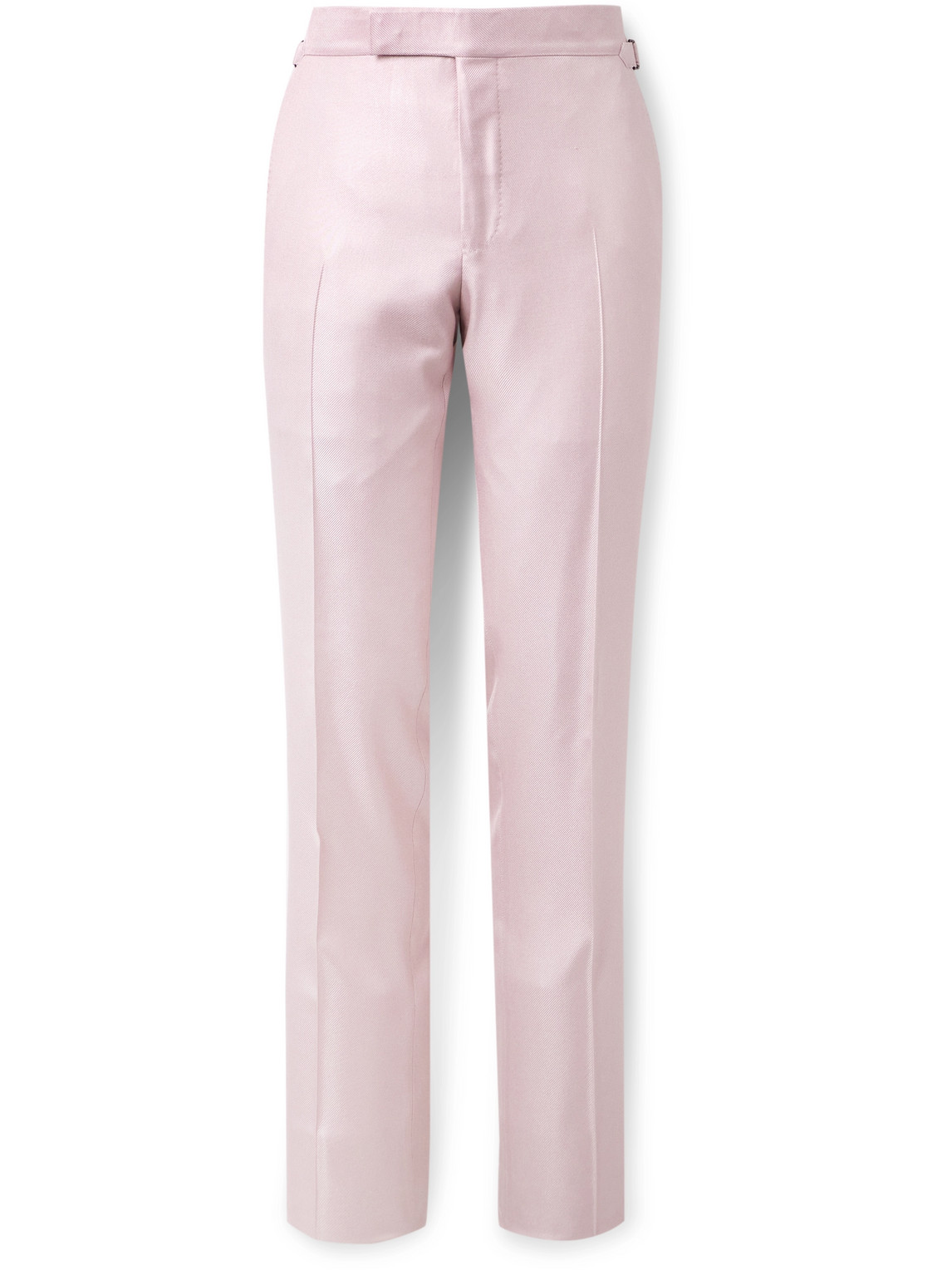 TOM FORD O'CONNOR STRAIGHT-LEG SILK-TWILL SUIT TROUSERS