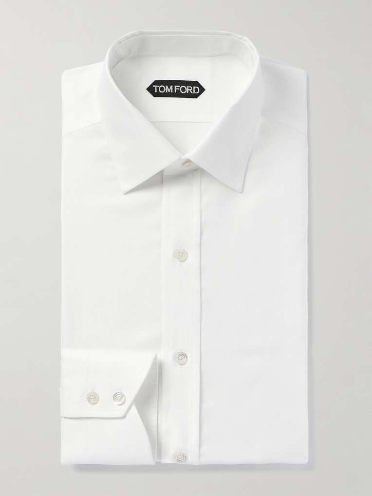 Tom Ford — Slim-Fit Cutaway-Collar Cotton Oxford Shirt