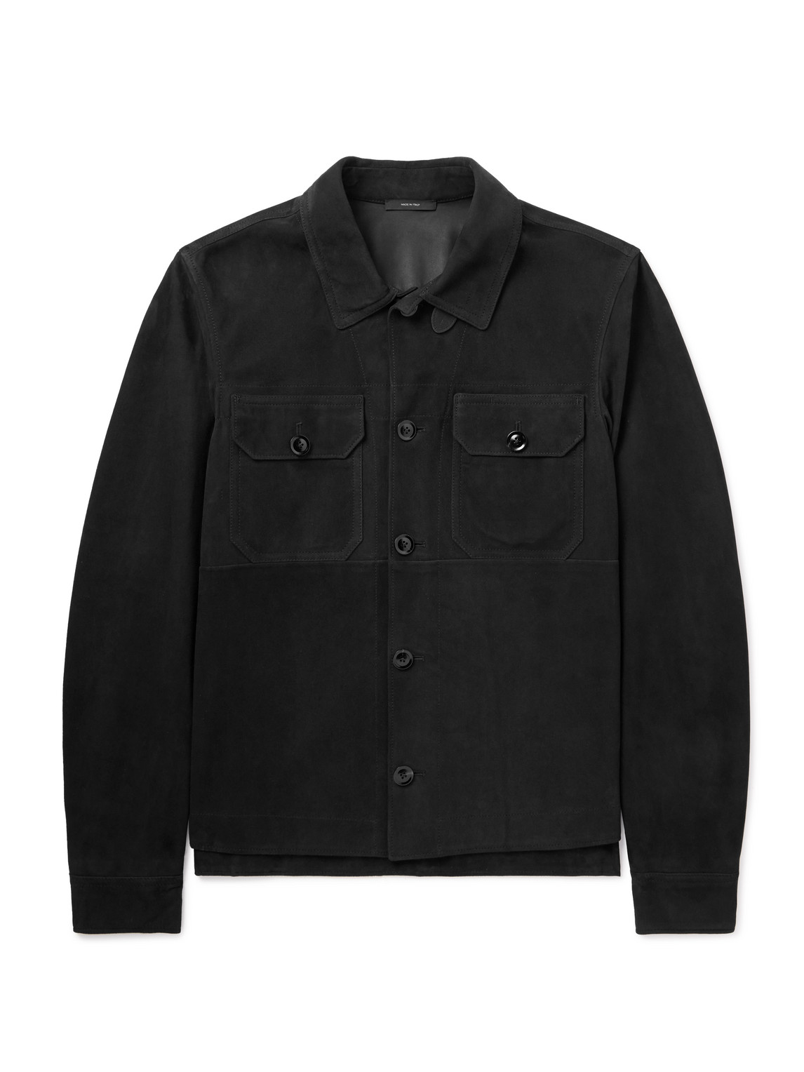 Tom Ford Suede Jacket In Black