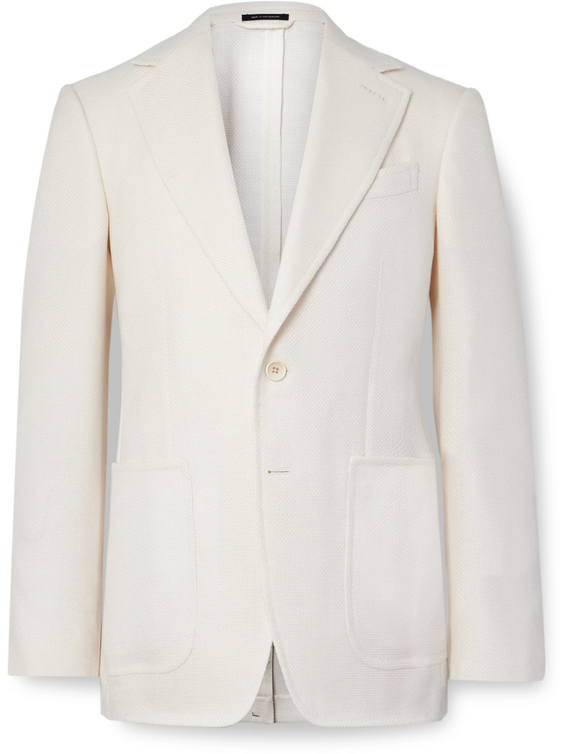 Tom Ford Notch Lapels Blazer In White