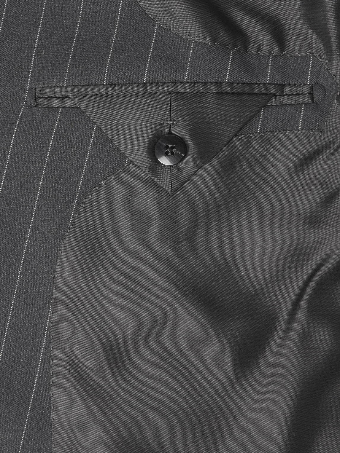 Tom Ford Slim-fit Pinstriped Wool And Mohair-blend Suit Jacket In Gray