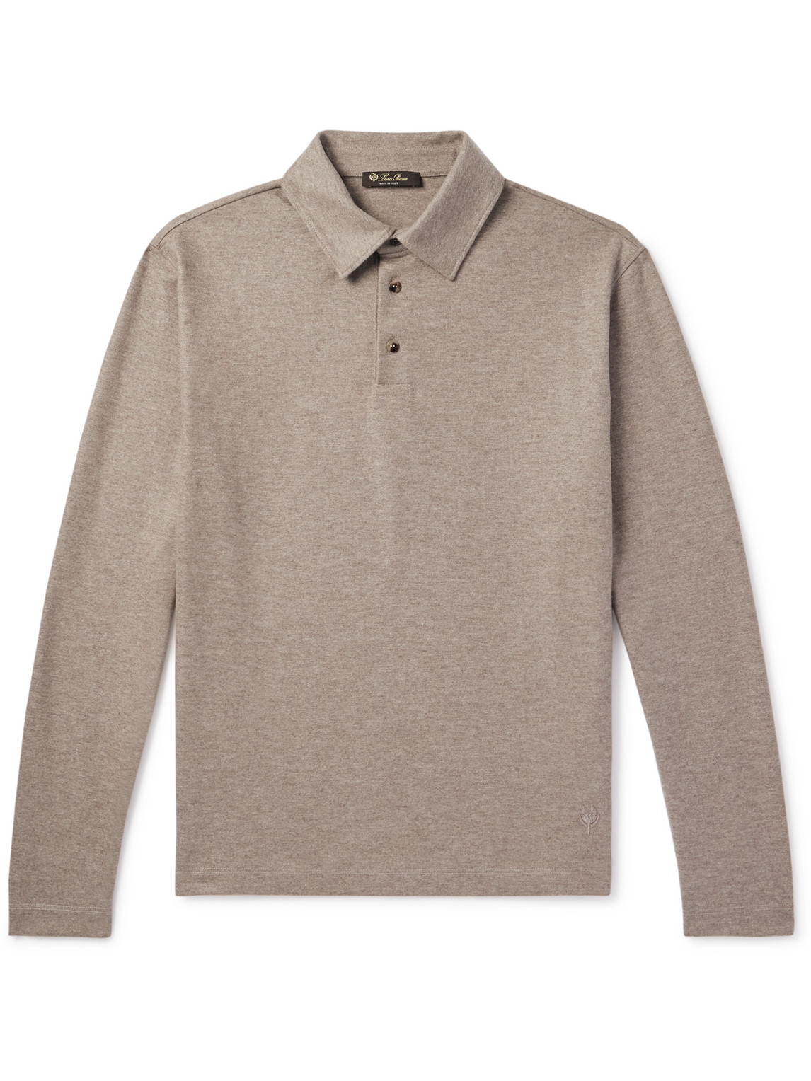 Loro Piana Cashmere Polo Shirt In Neutrals