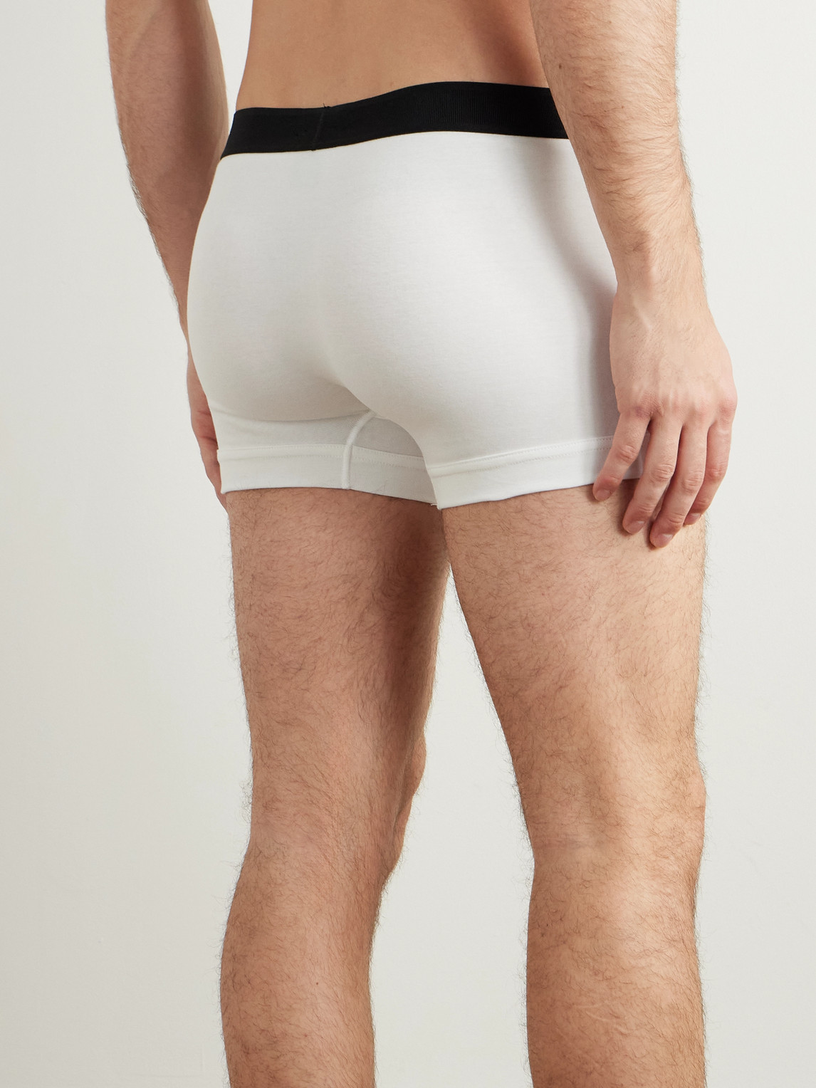 Tom Ford Two-pack Stretch-cotton Jersey Boxer Briefs In White