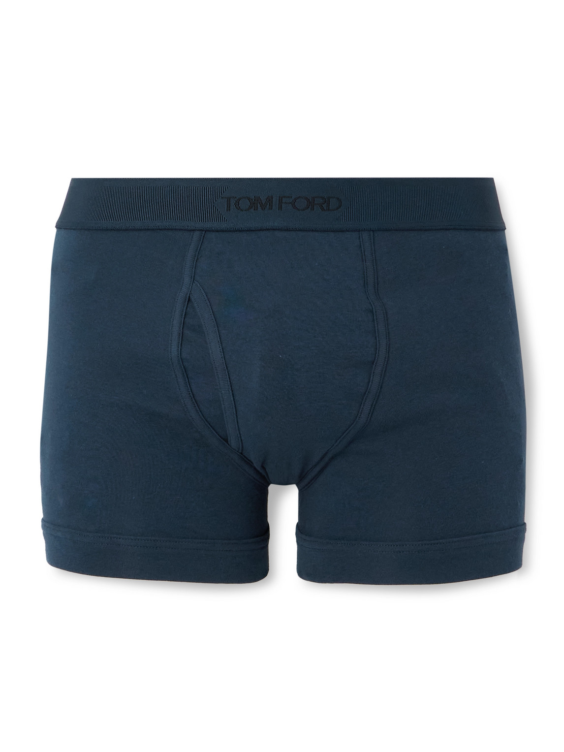 Tom Ford Stretch-cotton Boxer Briefs In Blue