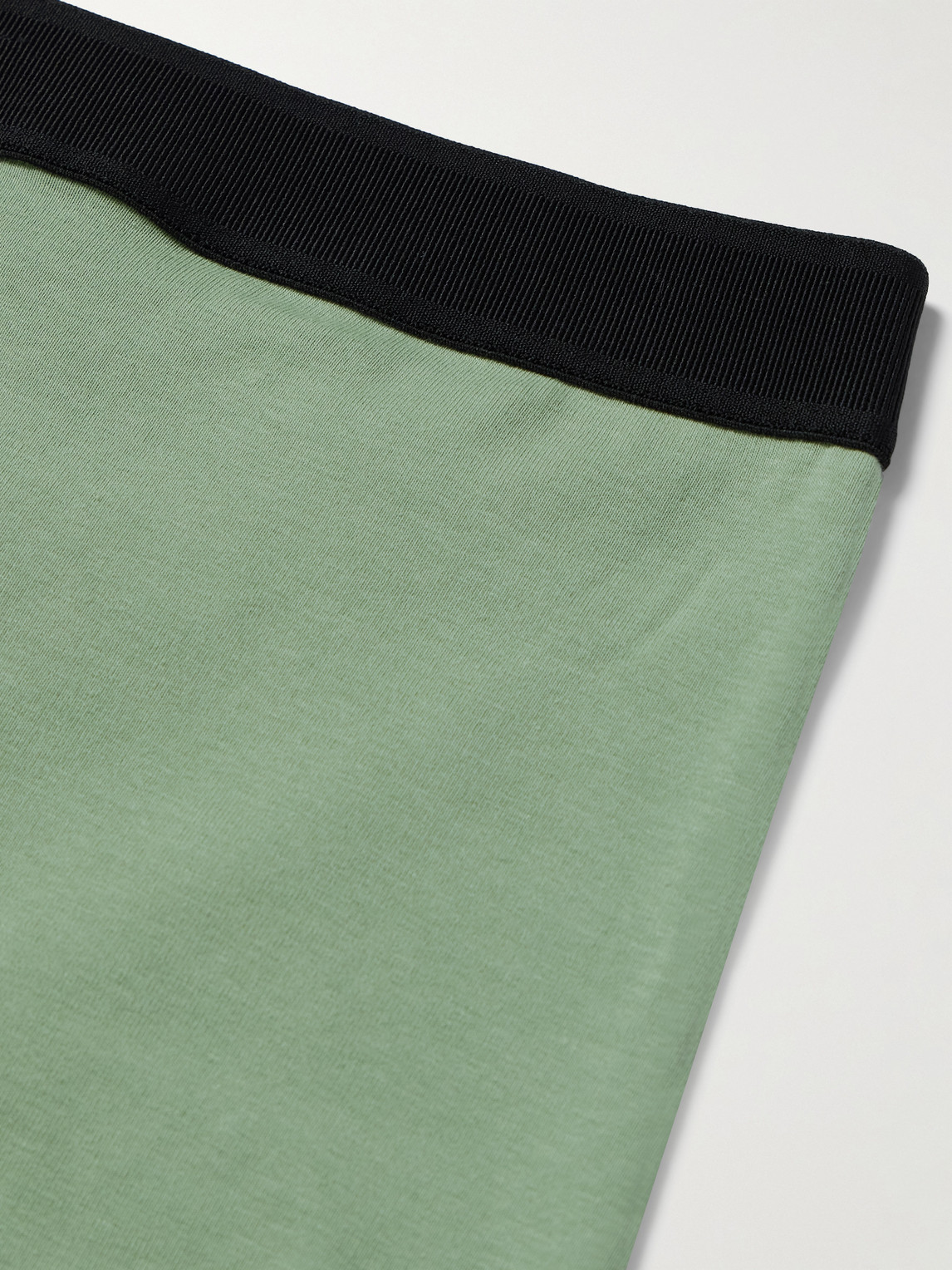 Tom Ford Logo Jacquard Stretch Boxers In Green