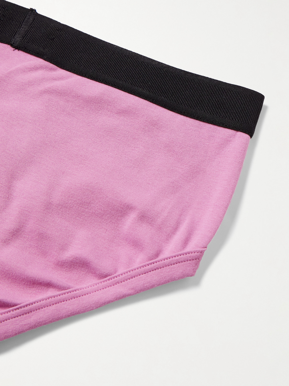 Tom Ford Stretch-cotton Briefs In Pink