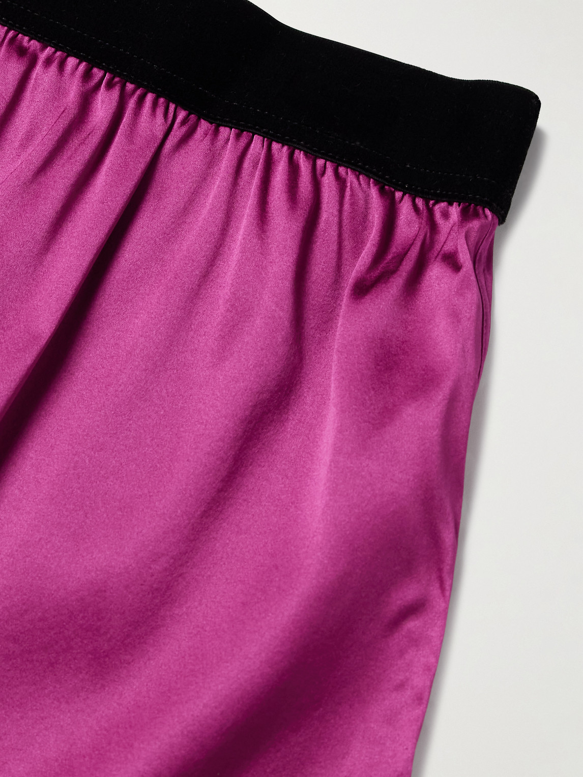 Tom Ford Stretch-silk Satin Boxers In Pink