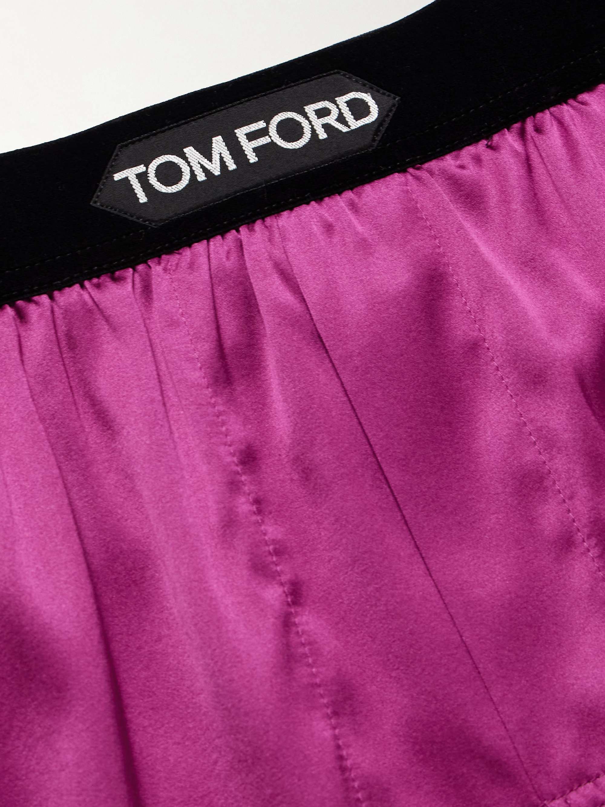 TOM FORD ストレッチシルクサテン ボクサーショーツ | ミスター