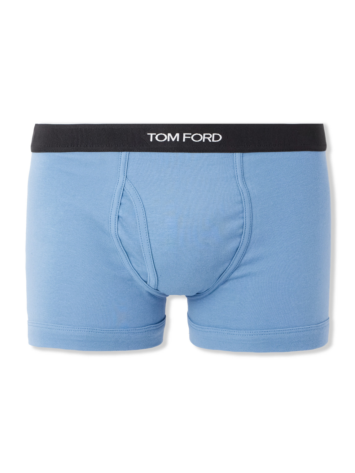 Tom Ford Stretch-cotton Boxer Briefs In Blue