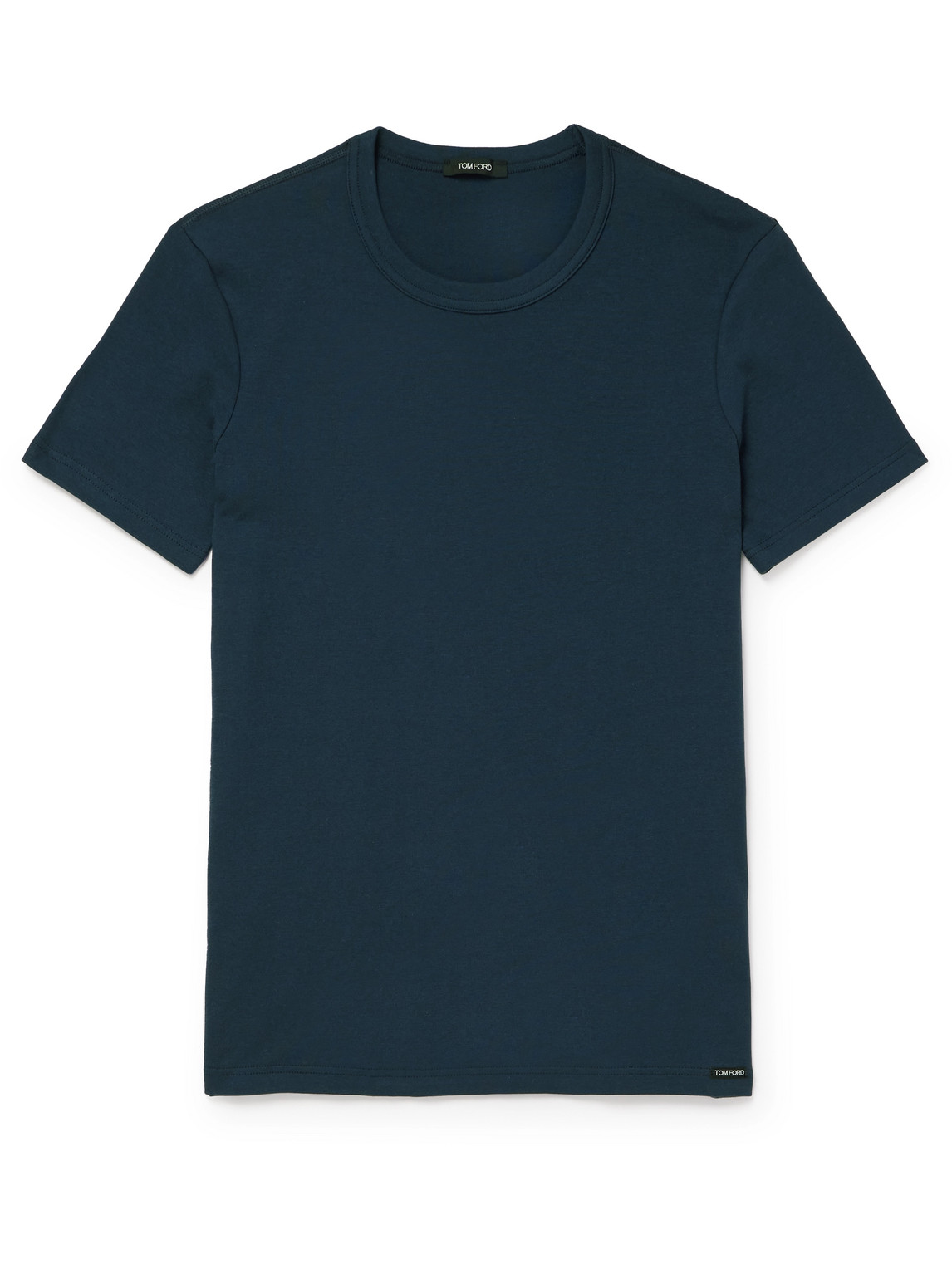 Tom Ford Slim-fit Stretch-cotton Jersey T-shirt In Blue