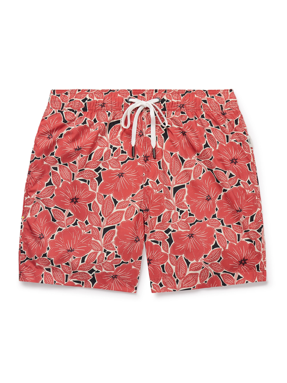 Charles Straight-Leg Mid-Length Floral-Print Swim Shorts