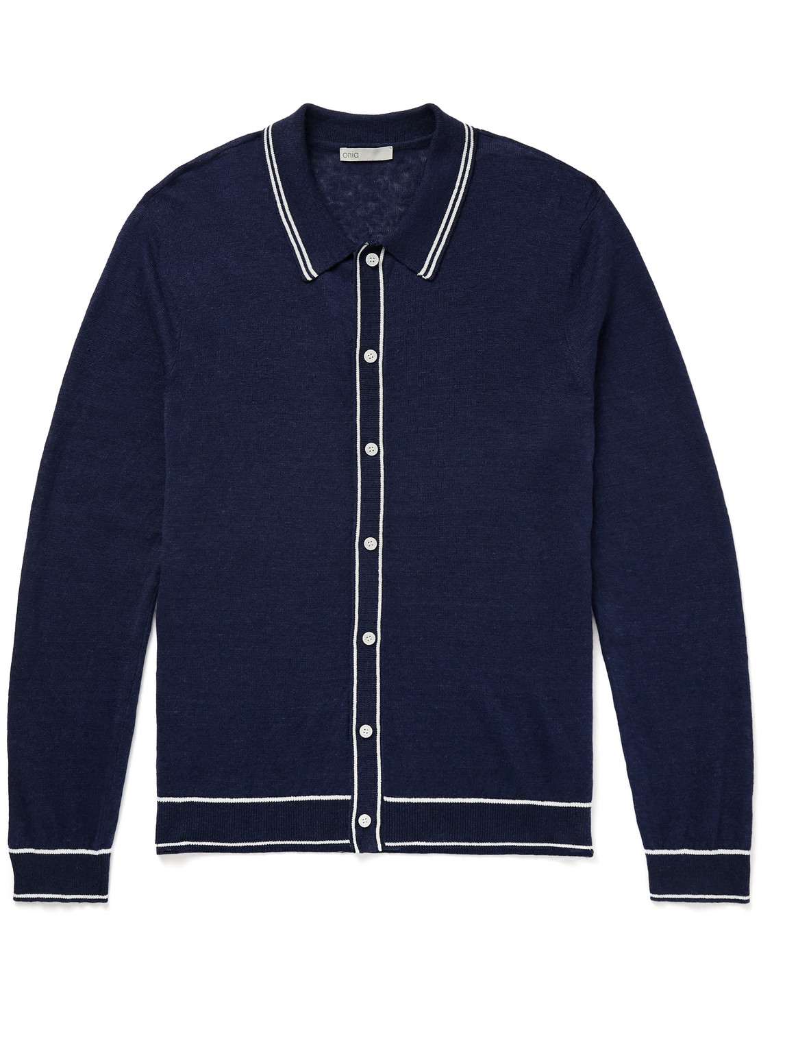 Striped Linen Cardigan