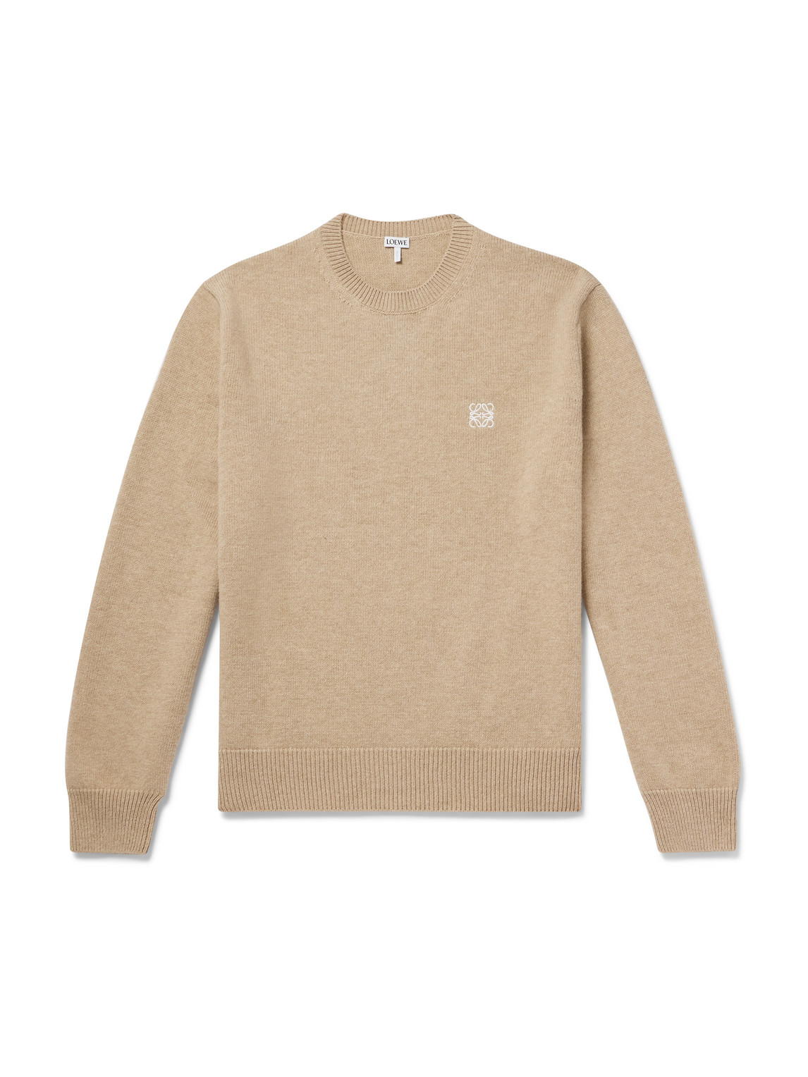 Anagram Logo-Embroidered Wool Sweater