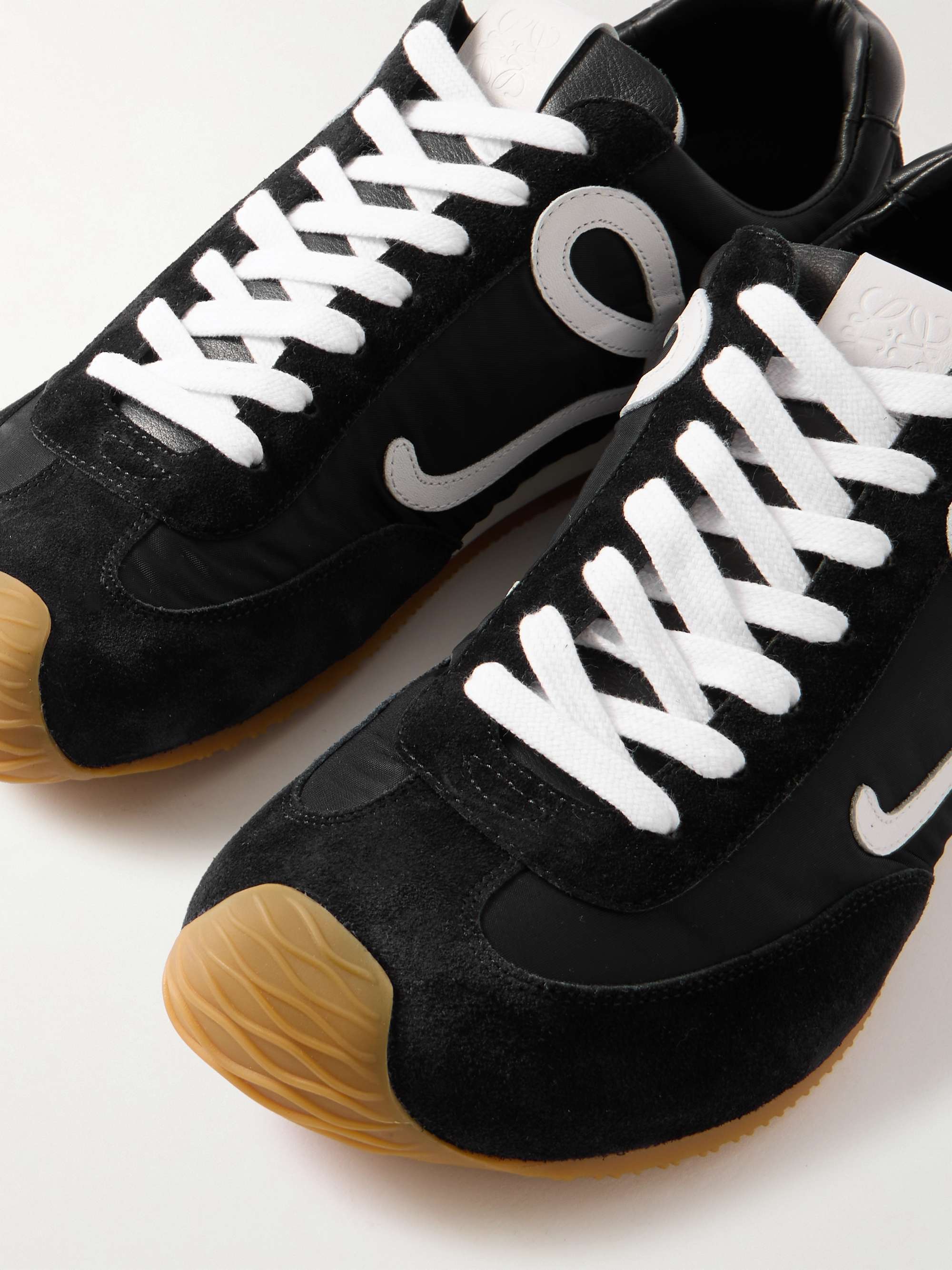 LOEWE Ballet Runner 2.0 Logo-Appliquéd Shell, Suede and