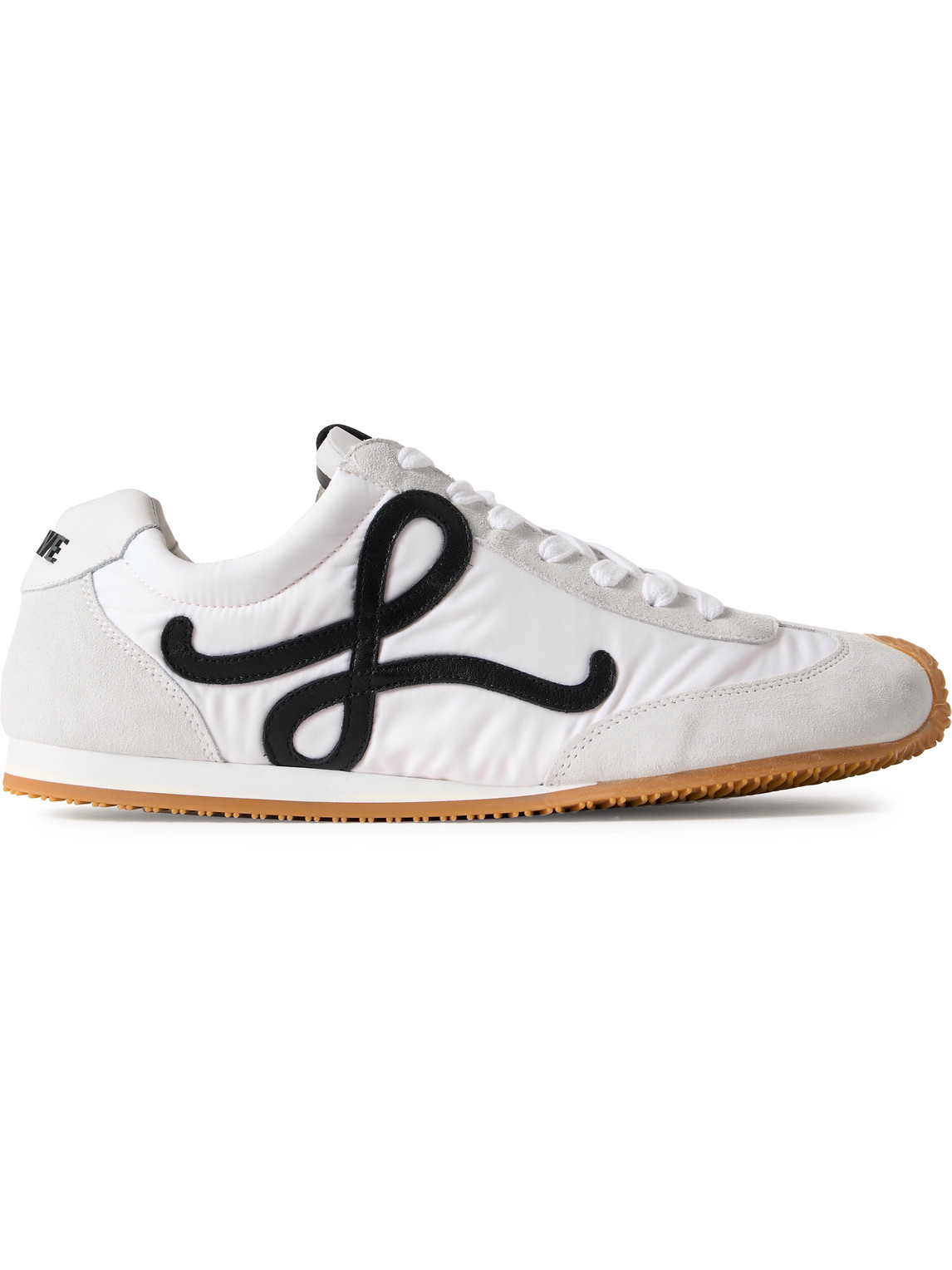 Ballet Runner 2.0 Logo-Appliquéd Shell, Suede and Leather Sneakers