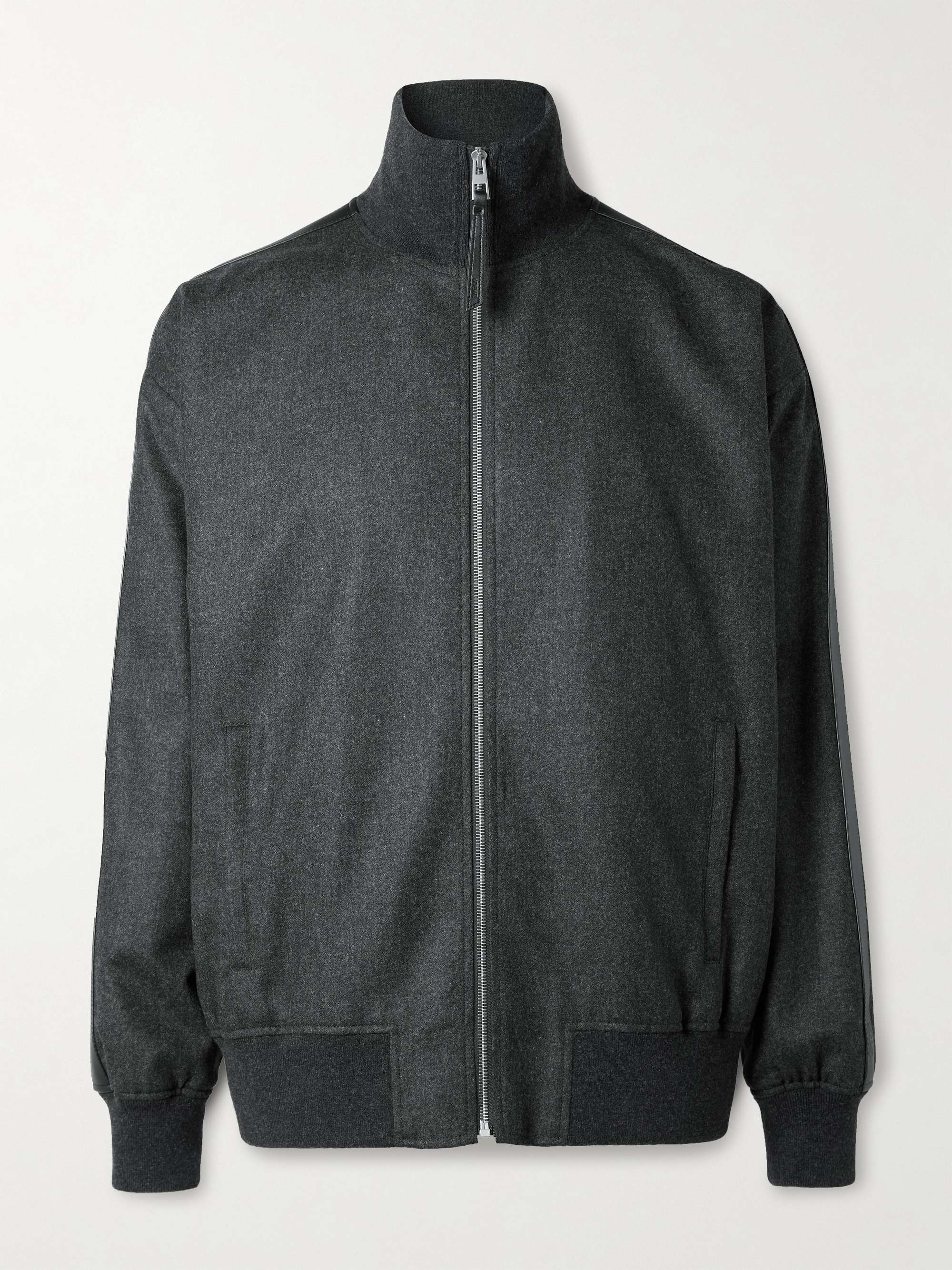LOEWE Wool and Cashmere Blend Flannel Bomber Jacket for Men MR PORTER