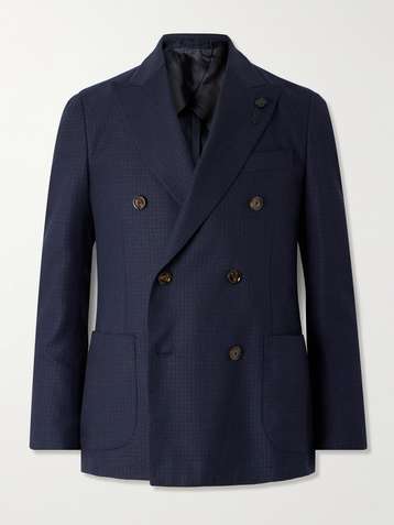 Lardini double breasted blazer best sale
