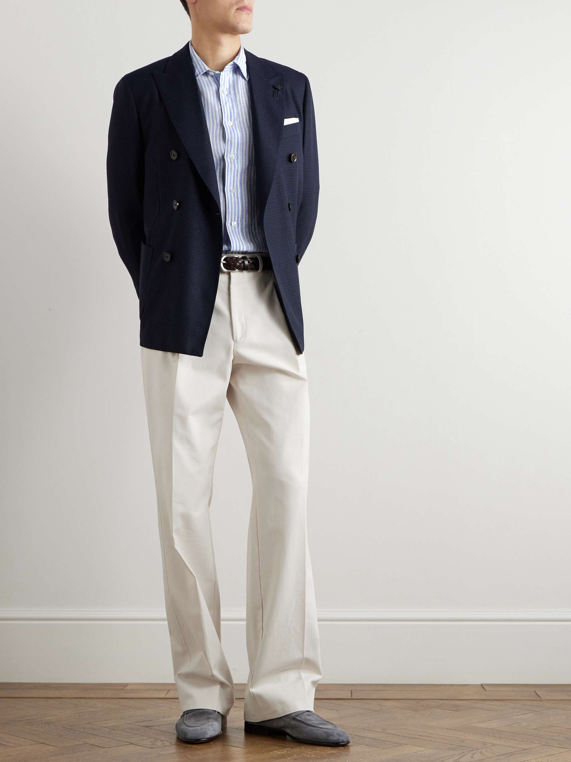 CARUSO Wool, Silk and Linen-Blend Blazer for Men | MR PORTER