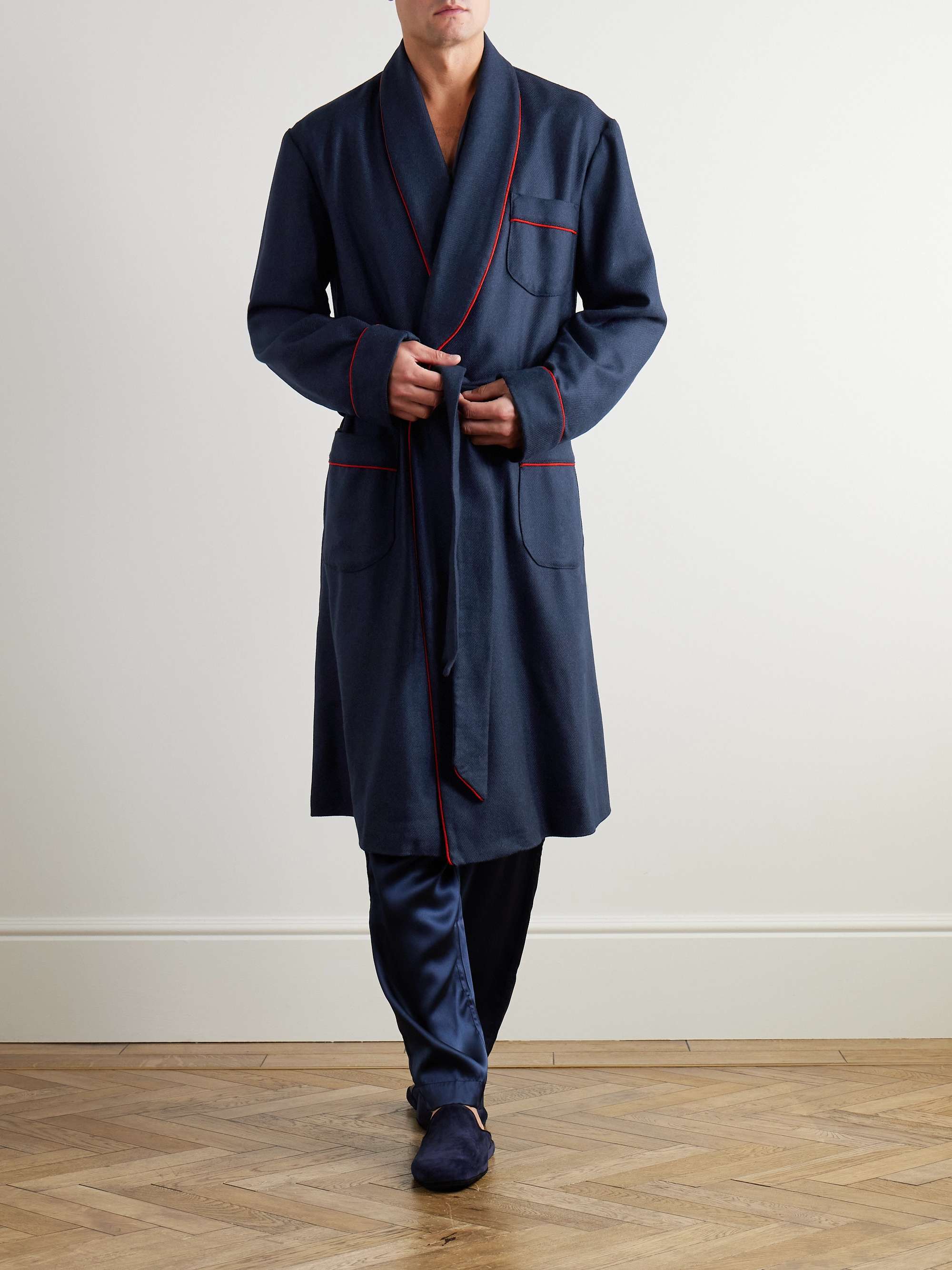 RUBINACCI Wool and Cashmere-Blend Robe