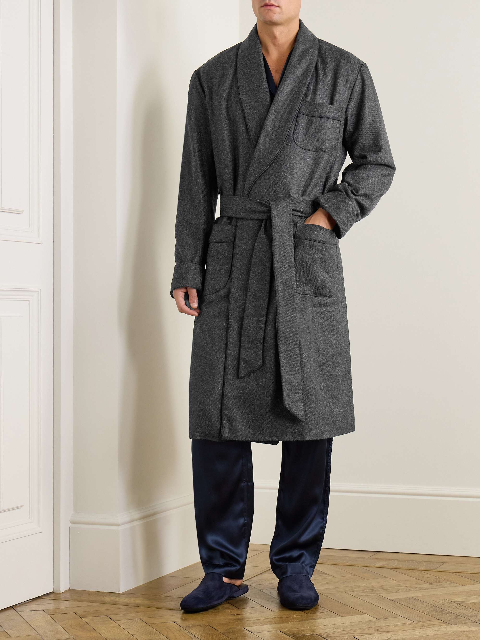 RUBINACCI Wool and Cashmere-Blend Robe