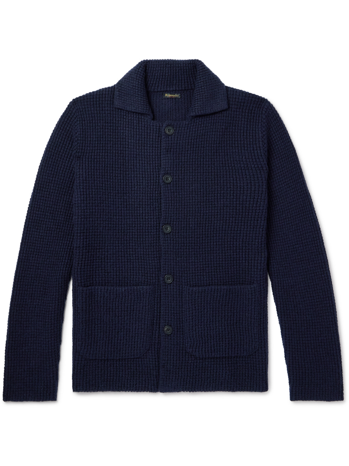 Waffle-Knit Cashmere Cardigan