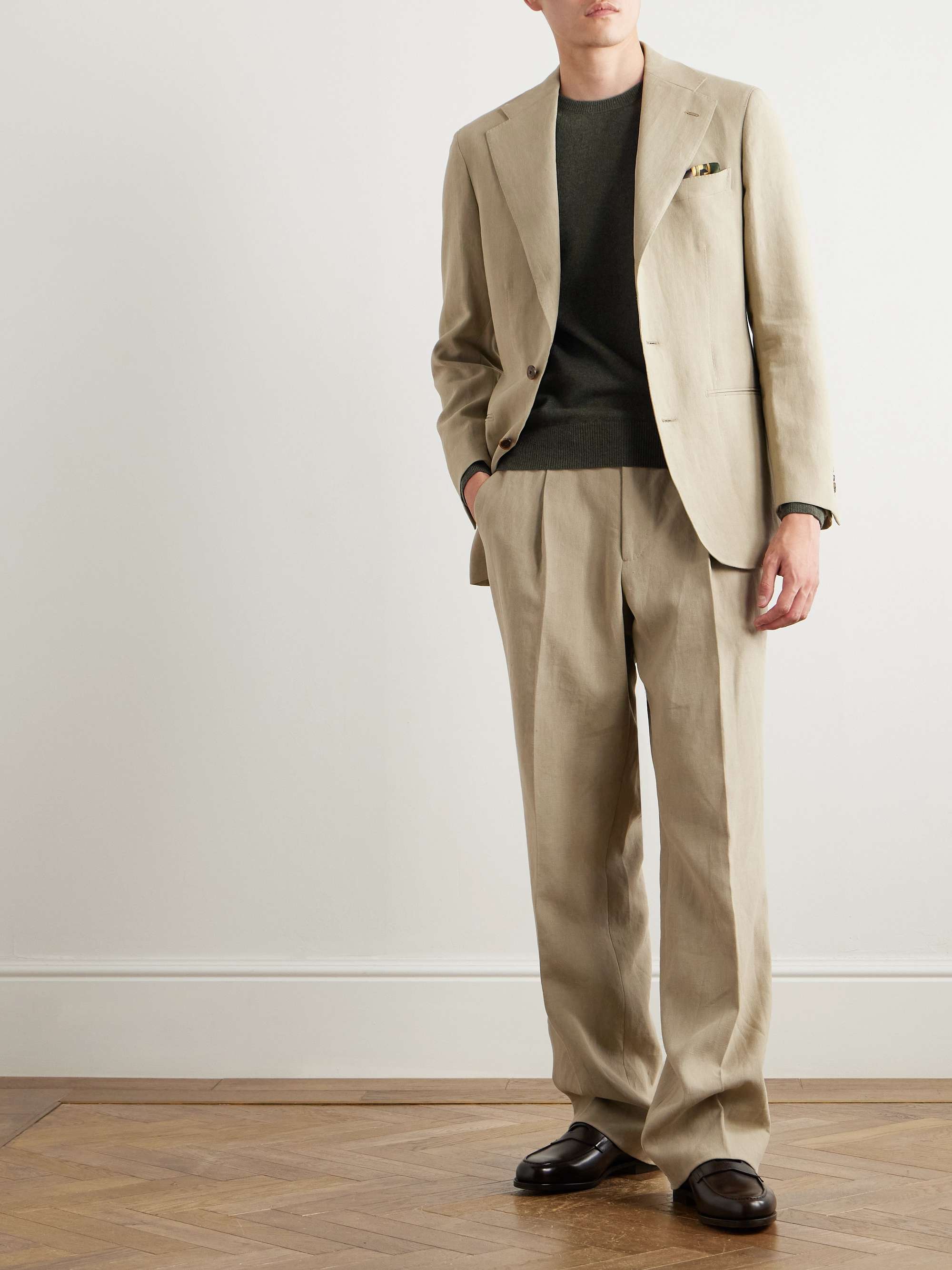 Tan LP IVY Suede Bomber Jacket | LORO PIANA | MR PORTER