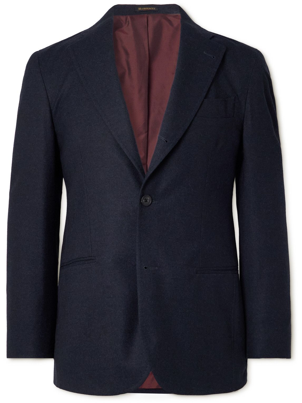 Rubinacci Wool-flannel Suit Jacket In Blue
