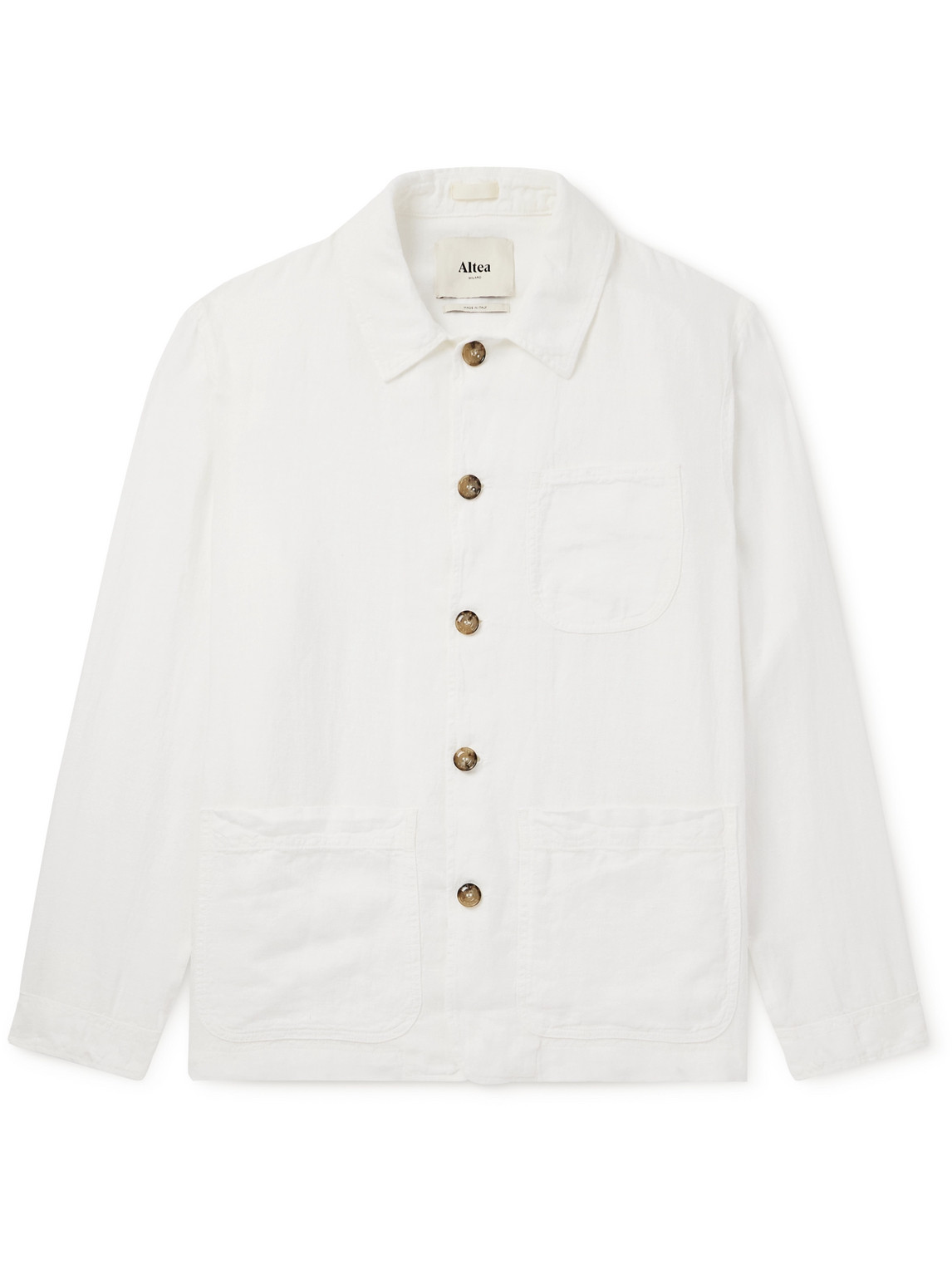 Constantin Garment-Dyed Linen Overshirt