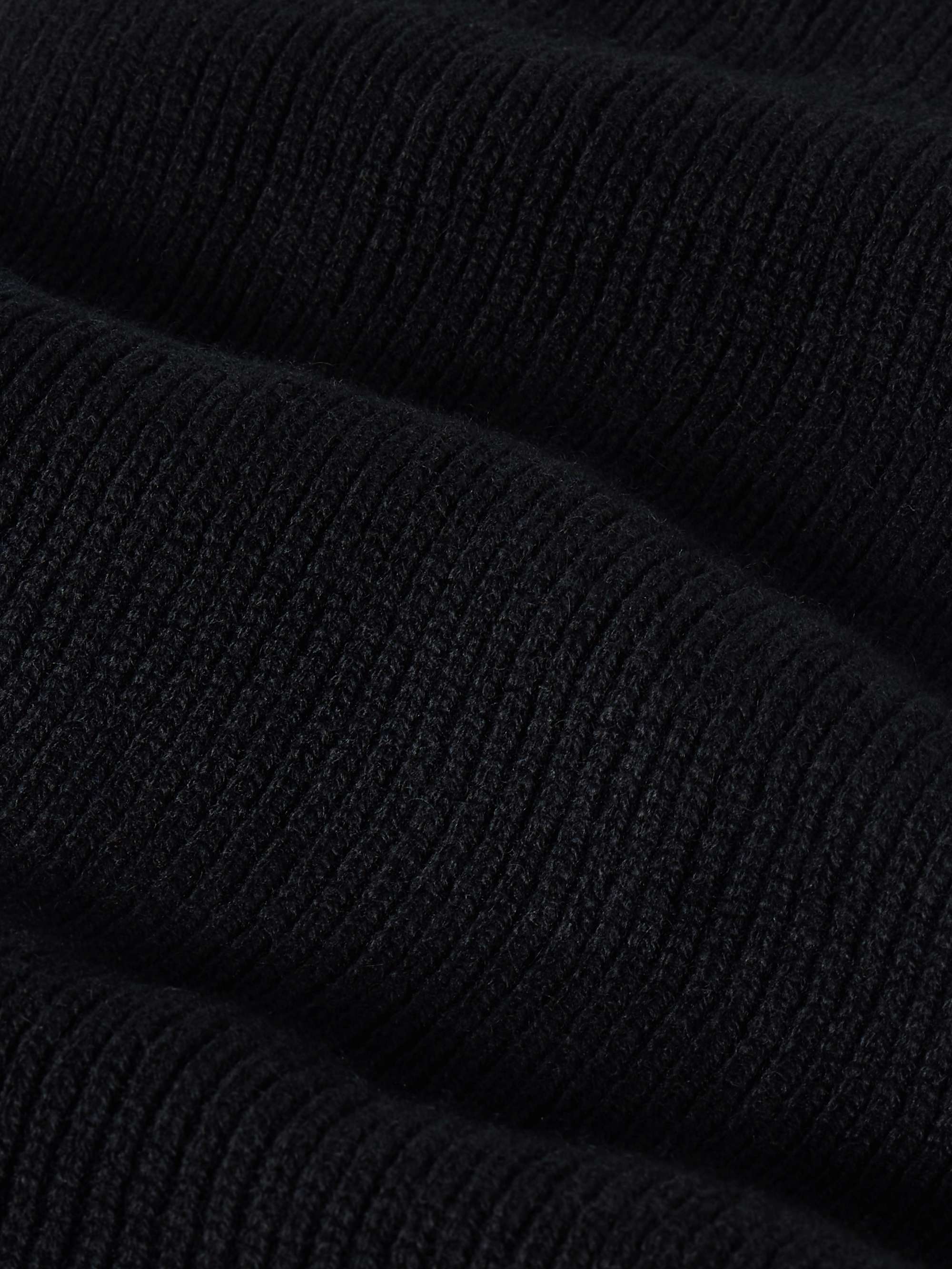 ANDERSON & SHEPPARD Ribbed Cashmere Scarf