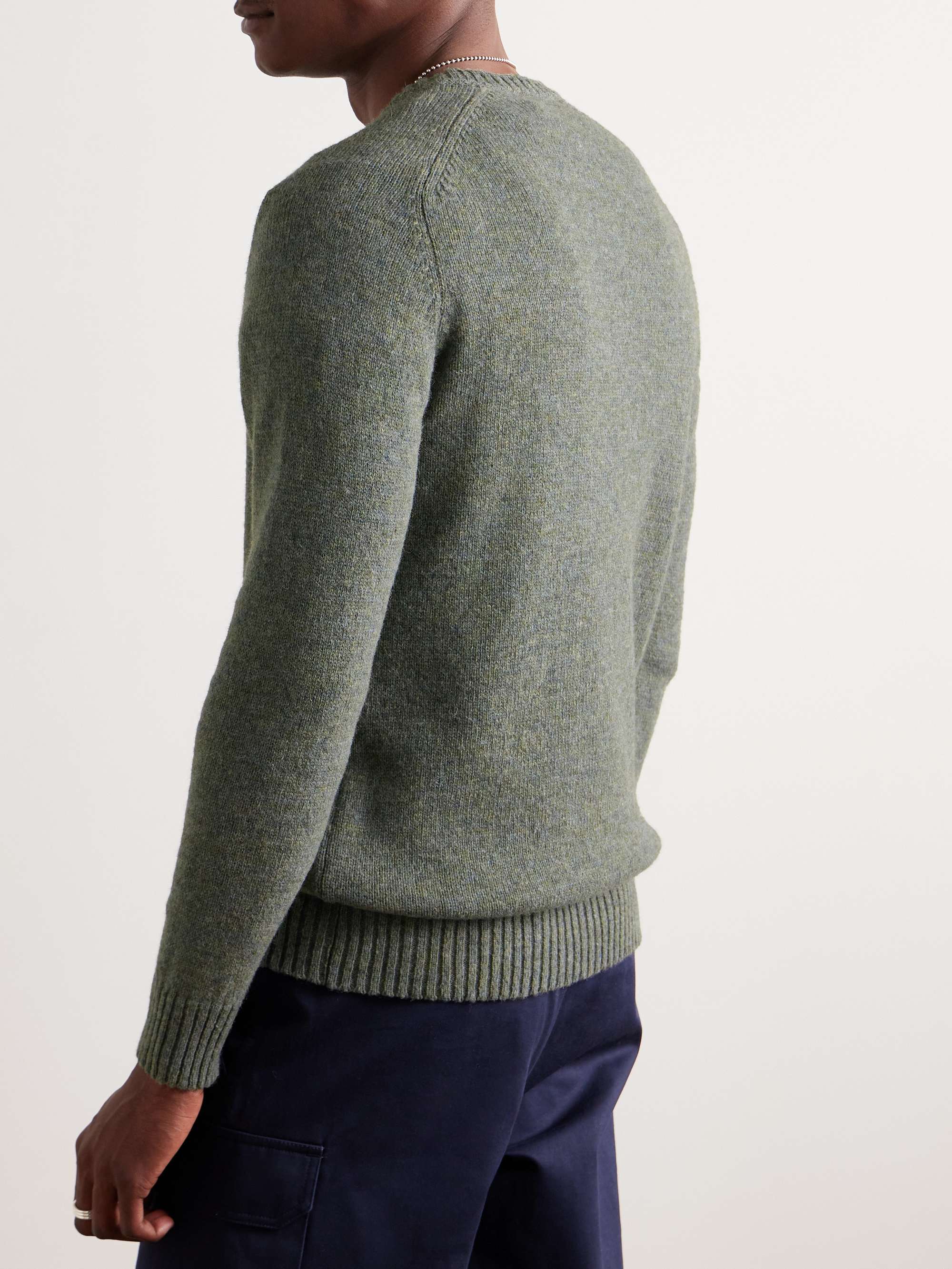 ANDERSON & SHEPPARD 셰틀랜드 울 스웨터