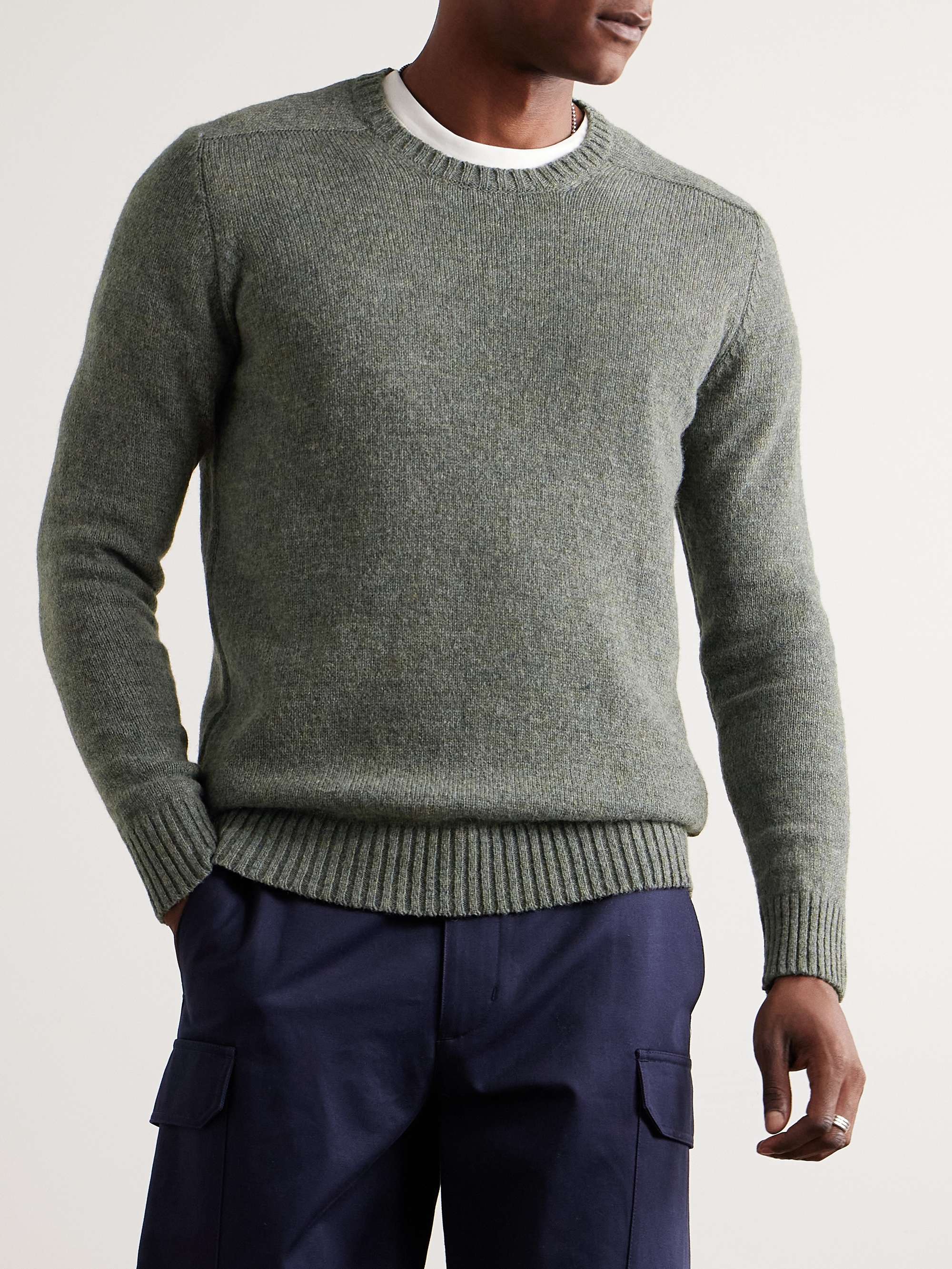 ANDERSON & SHEPPARD 셰틀랜드 울 스웨터