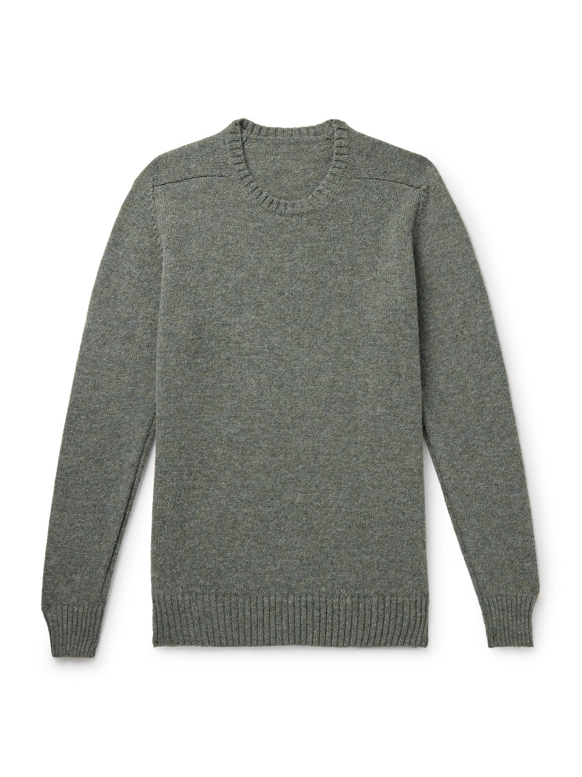 Anderson & Sheppard Shetland Wool Sweater In Green