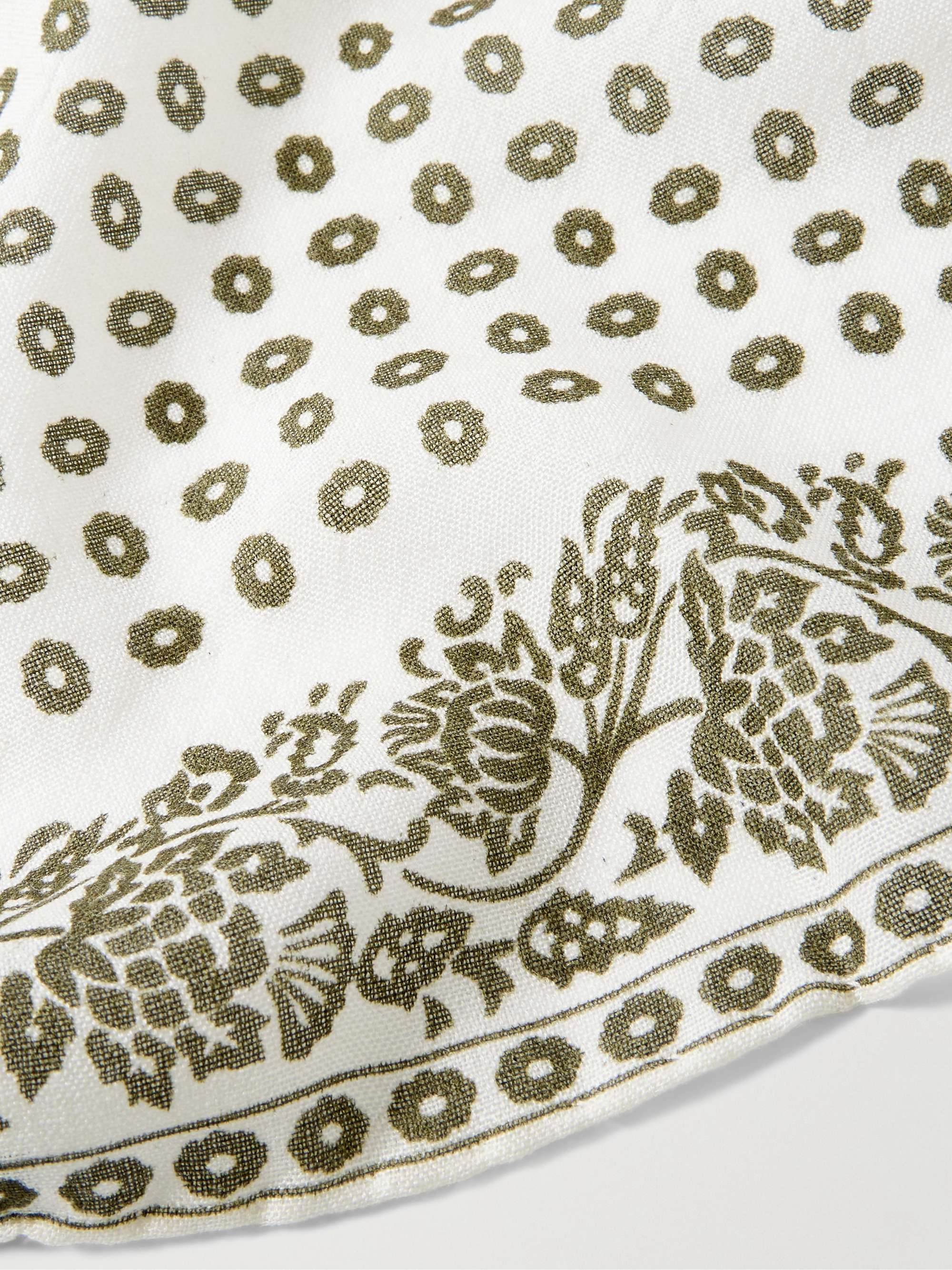 ANDERSON & SHEPPARD Printed Cashmere and Silk-Blend Pocket Square