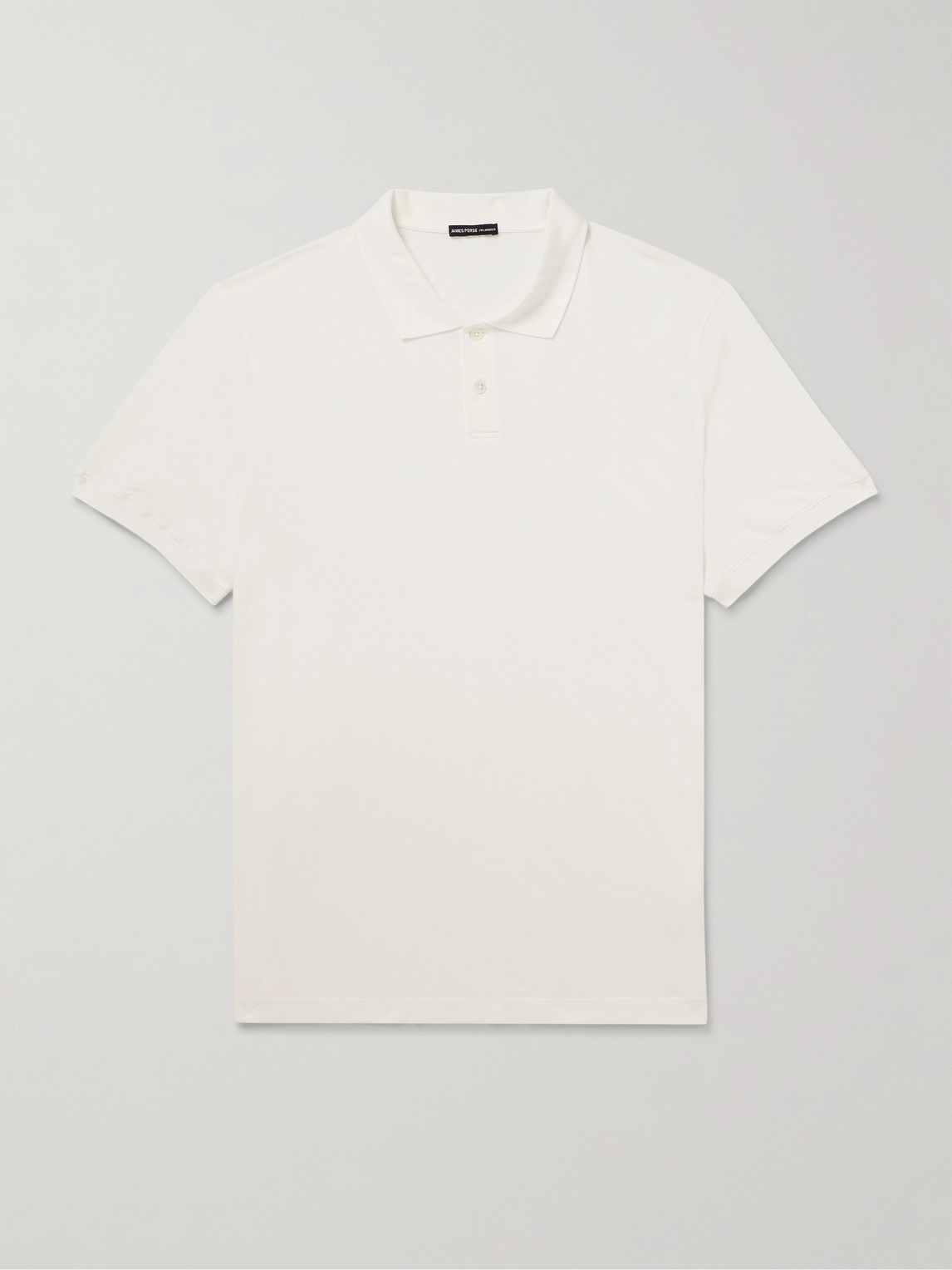 James Perse Luxe Lotus Cotton-Jersey Polo Shirt - Men