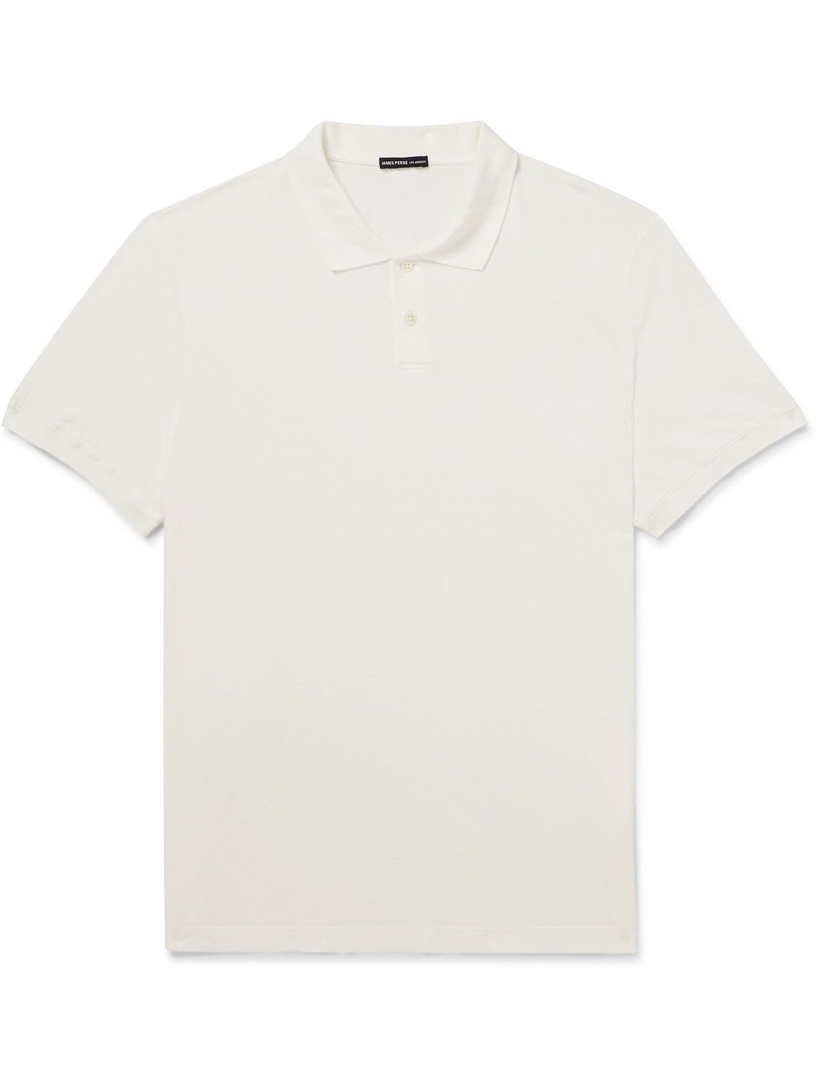 JAMES PERSE LUXE LOTUS COTTON-JERSEY POLO SHIRT