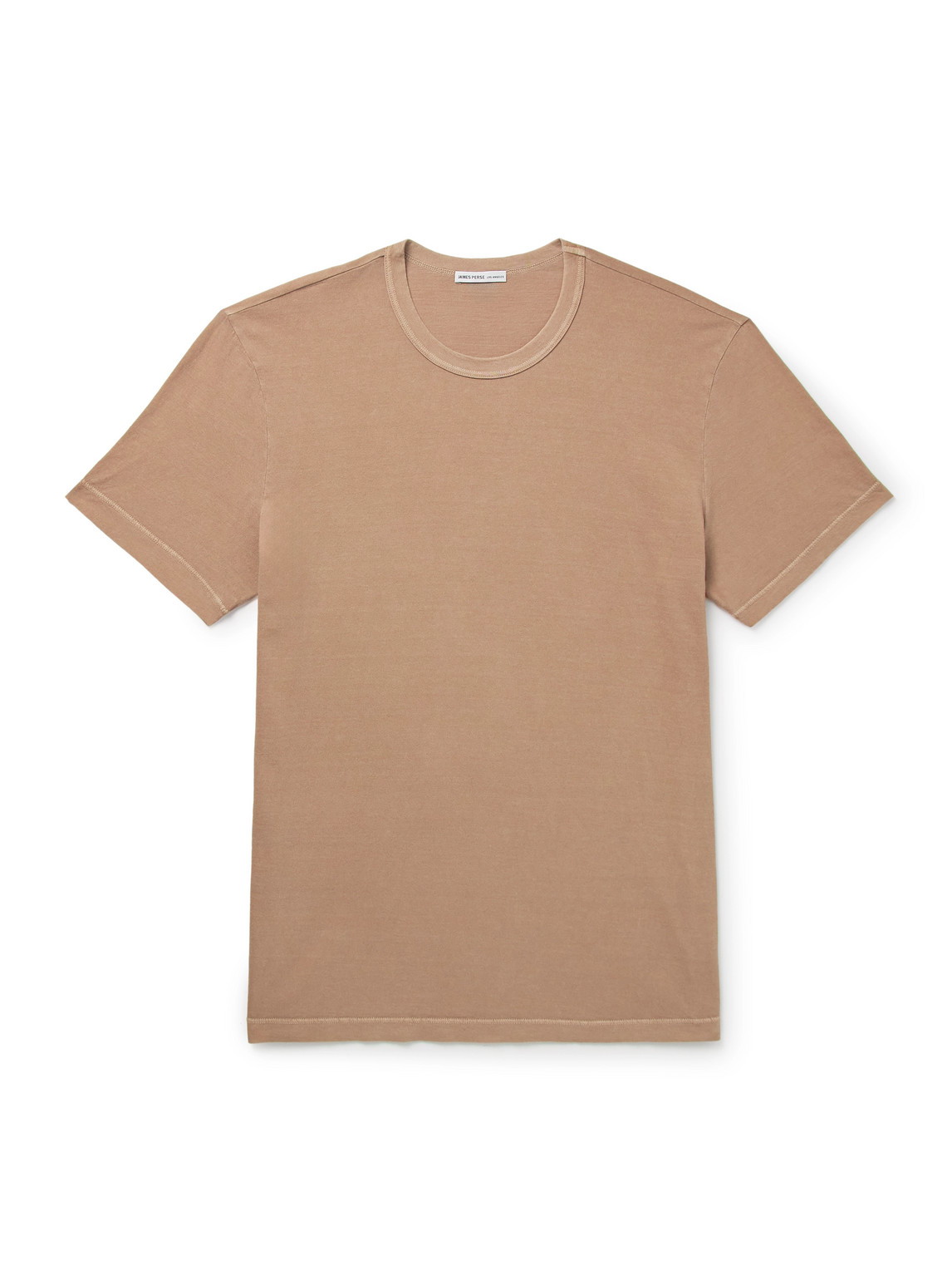 James Perse Combed Cotton-jersey T-shirt In Brown
