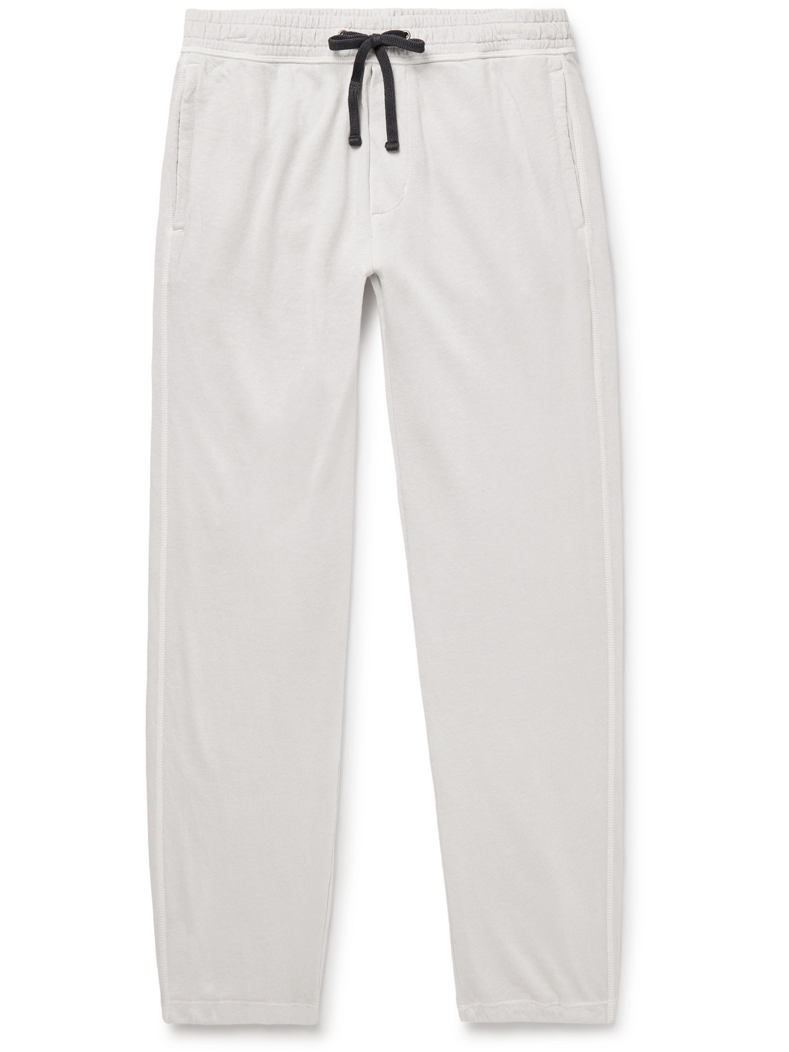 James Perse Straight-leg Cotton-jersey Sweatpants In Gray