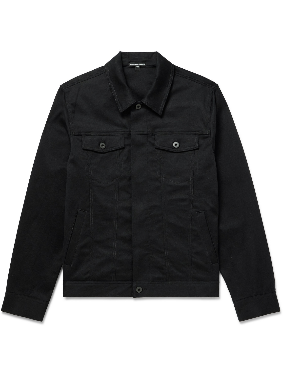 James Perse Denim Jacket In Black