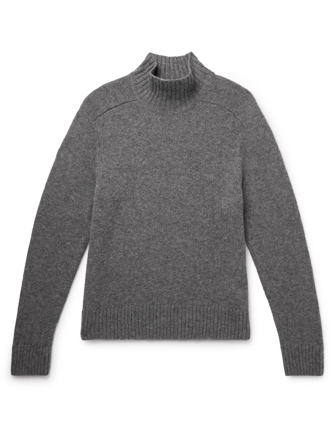 James Perse Cashmere Rollneck Sweater In Gray
