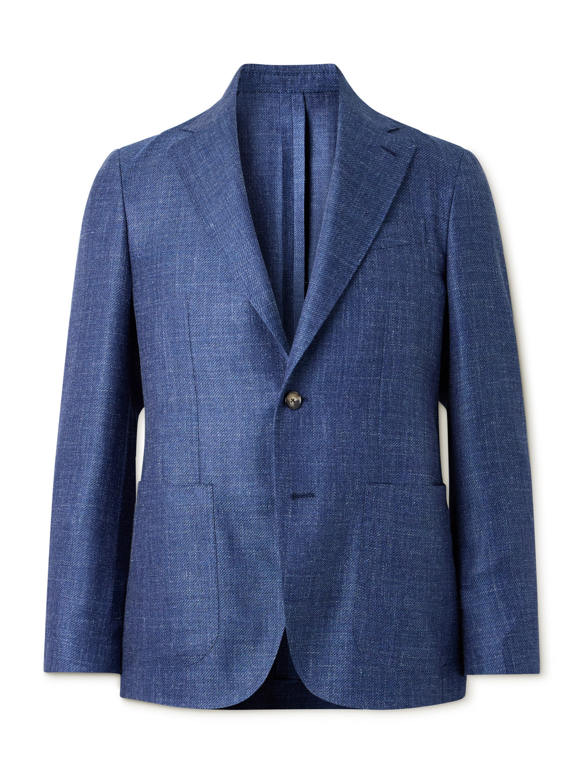 Wool, Silk and Linen-Blend Blazer