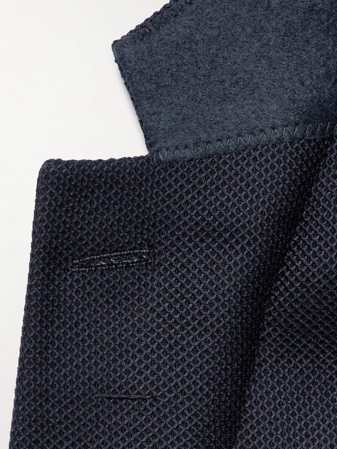 RICHARD JAMES HONEYCOMB-KNIT VIRGIN WOOL-BLEND BLAZER