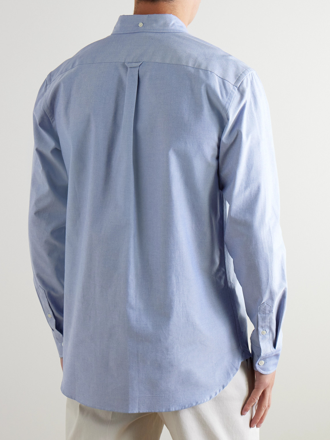Shop Richard James Button-down Collar Cotton Oxford Shirt In Blue