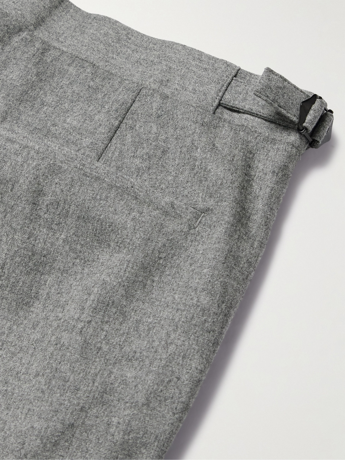 RICHARD JAMES CHAPMAN SLIM-FIT WOOL-BLEND FLANNEL TROUSERS 