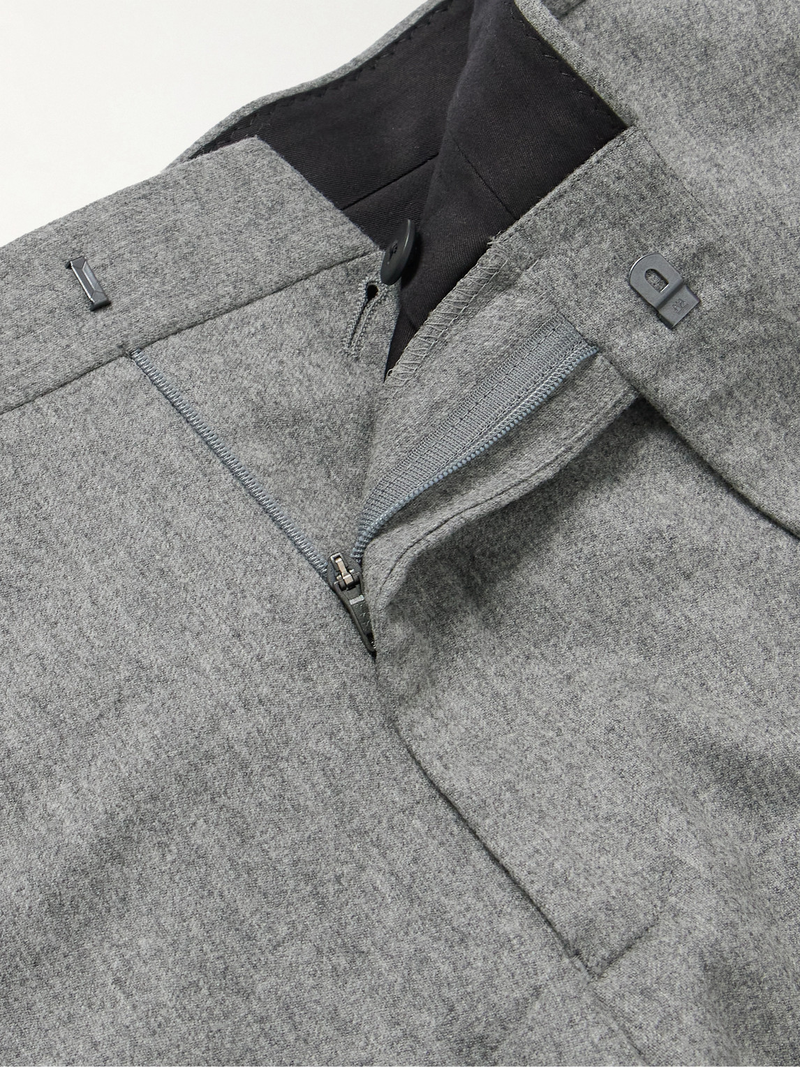 RICHARD JAMES CHAPMAN SLIM-FIT WOOL-BLEND FLANNEL TROUSERS 